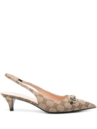 Gucci Gg Supreme Slingback Pumps