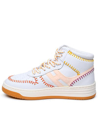 Hogan White Leather Sneakers