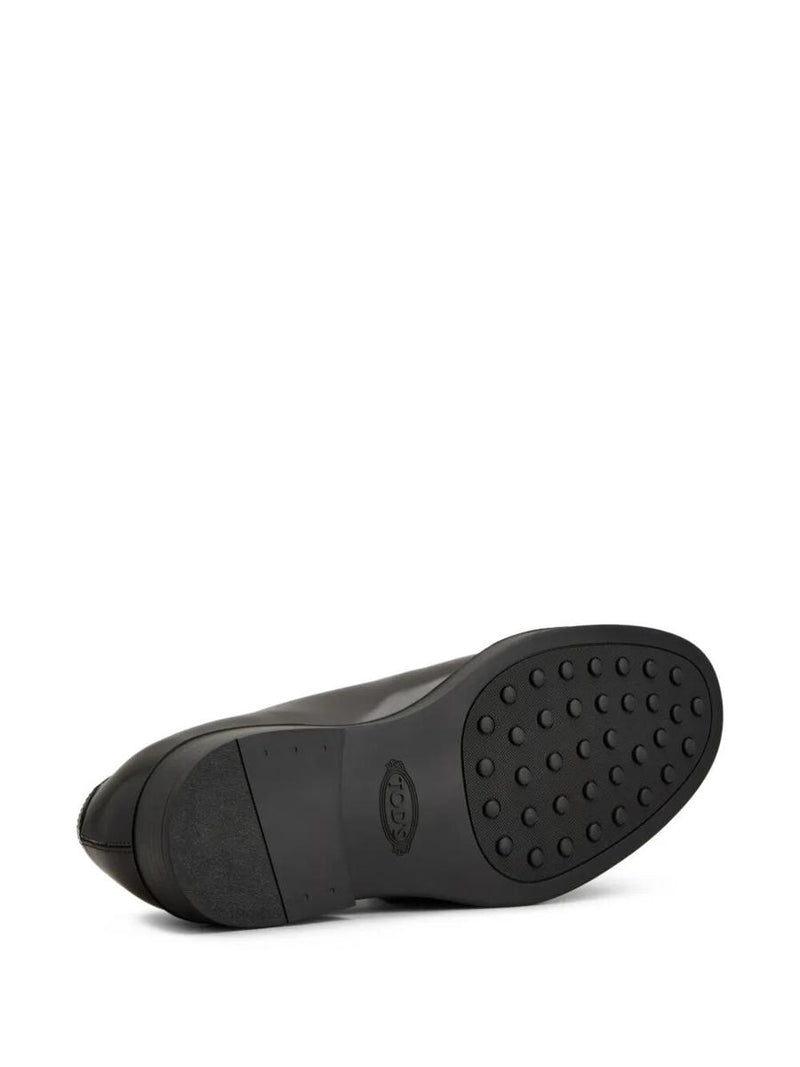 Tod'S Almond Toe Leather Derby Shoes
