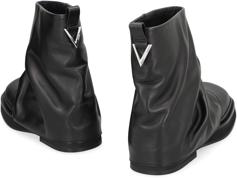 The Attico Mini Robin Combat Leather Boots