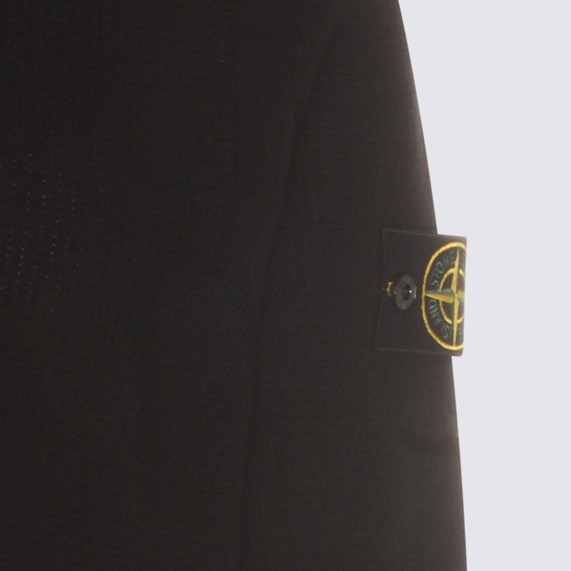 Stone Island Black Cotton Knitwear