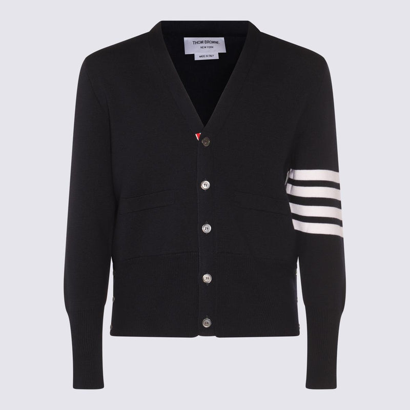 Thom Browne Navy Blue Wool Knitwear