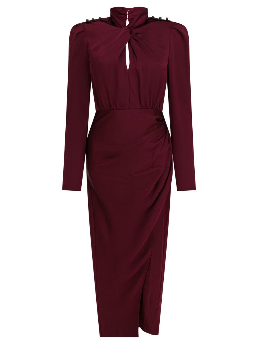 Self-Portrait Satin Midi Dress