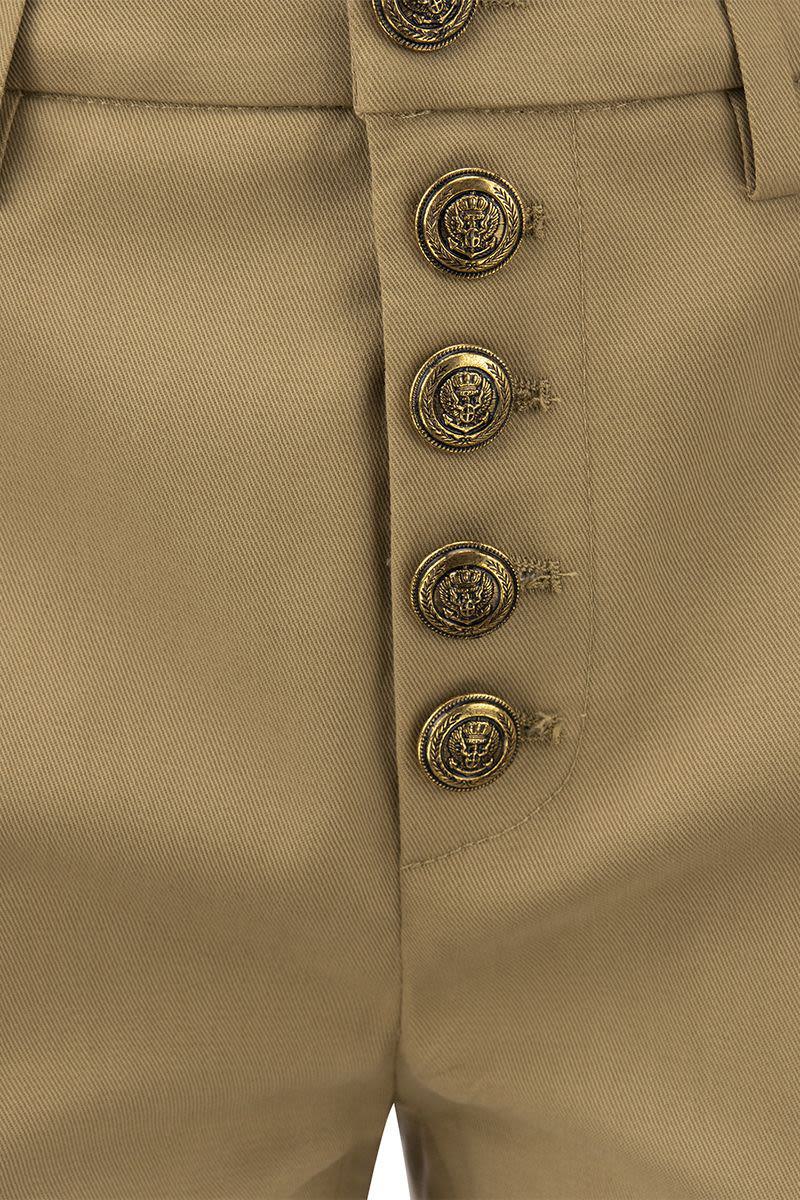 Dondup Carmen - Slim Gabardine Lyocell Trousers