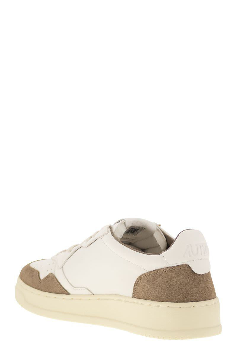 Autry Medalist Low - Leather And Suede Sneakers
