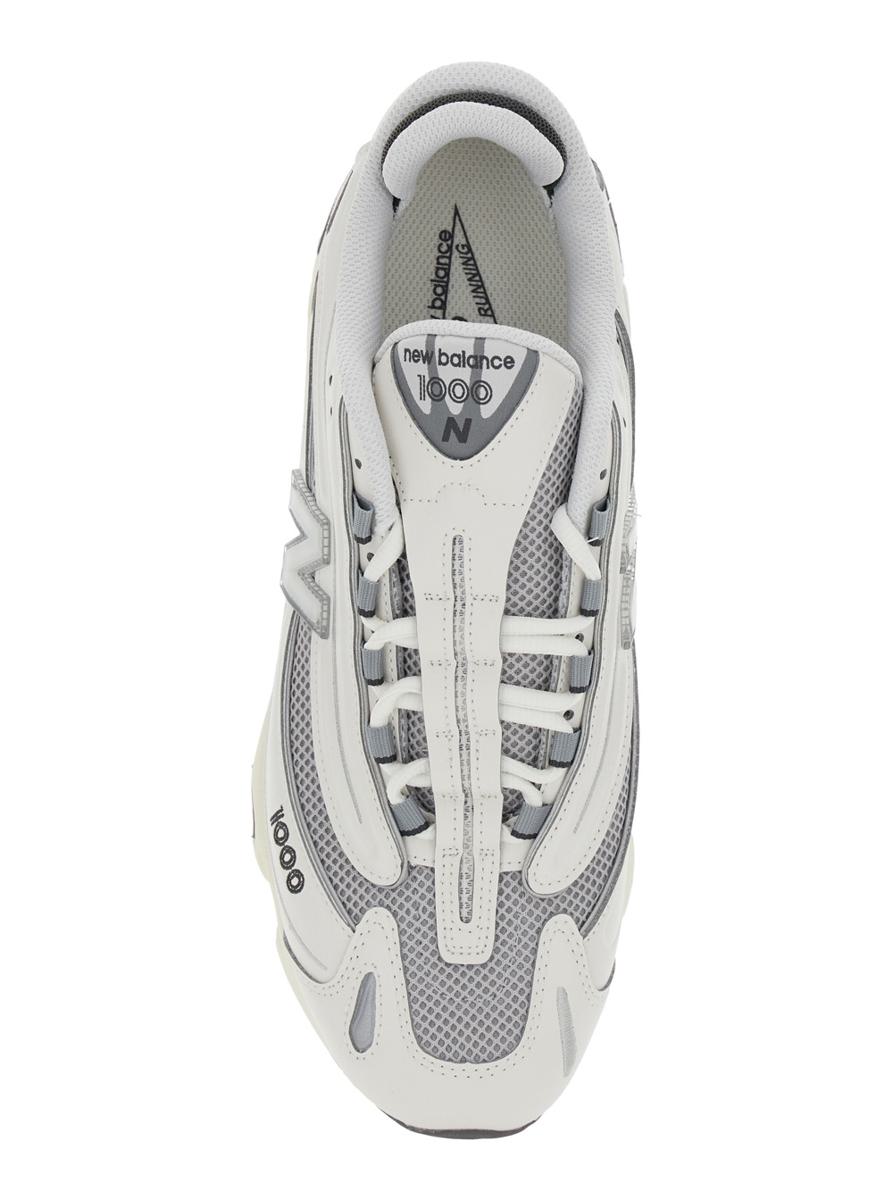 Grey Low Top Sneakers With Logo Patch On Side And Tongue And Perforated Panels In Tech Fabric Unisex