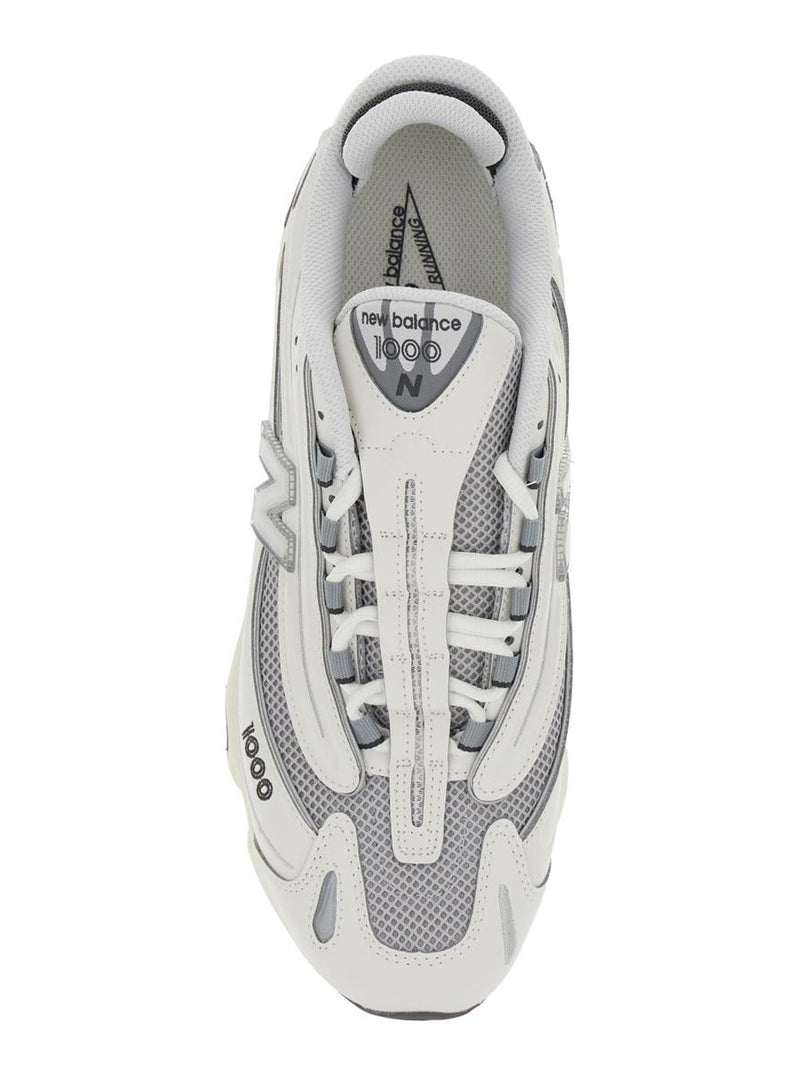 Grey Low Top Sneakers With Logo Patch On Side And Tongue And Perforated Panels In Tech Fabric Unisex