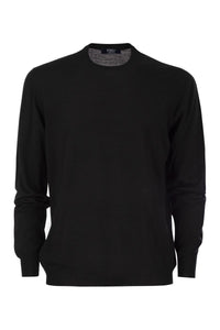 Fedeli Crew-Neck Sweater In Superfine Virgin Wool