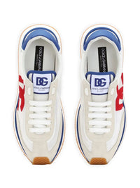 Dolce & Gabbana Suede And Mesh Dg Cushion Sneakers Shoes