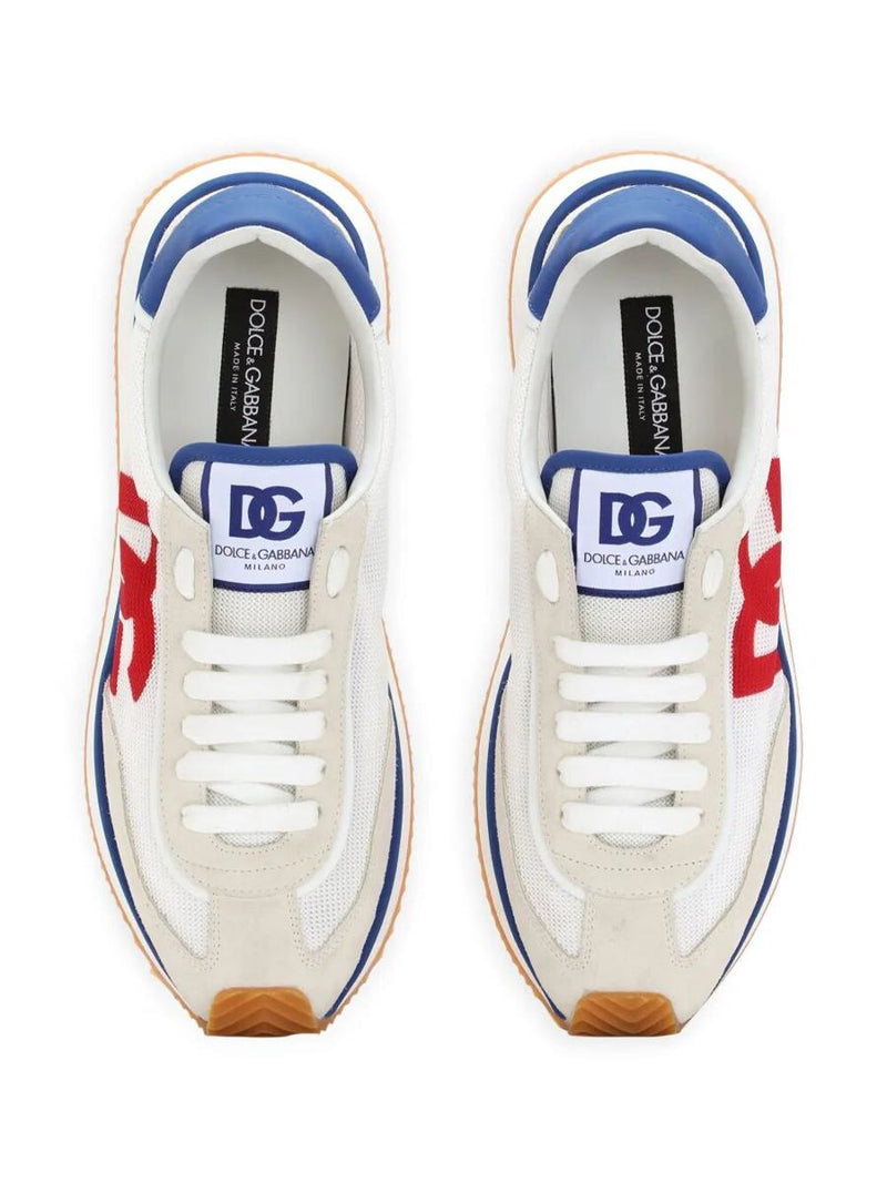 Dolce & Gabbana Suede And Mesh Dg Cushion Sneakers Shoes