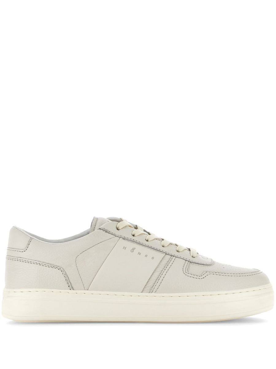 Hogan Sneakers H-Tv In Beige Leather
