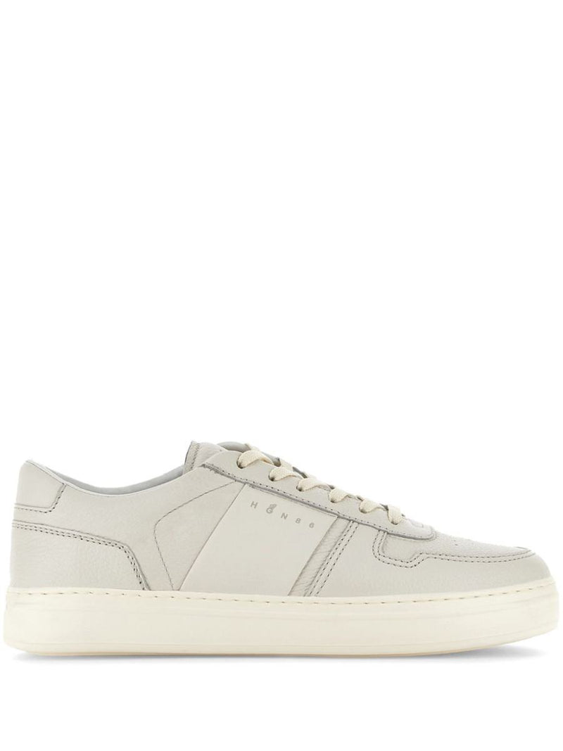 Hogan Sneakers H-Tv In Beige Leather