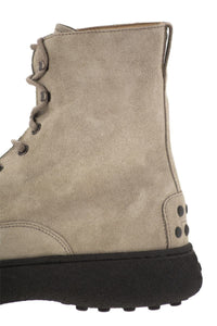 Tod'S Suede Lace-Up Boot