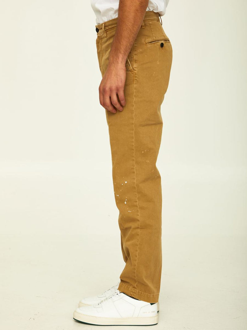 Camel Cotton Trousers
