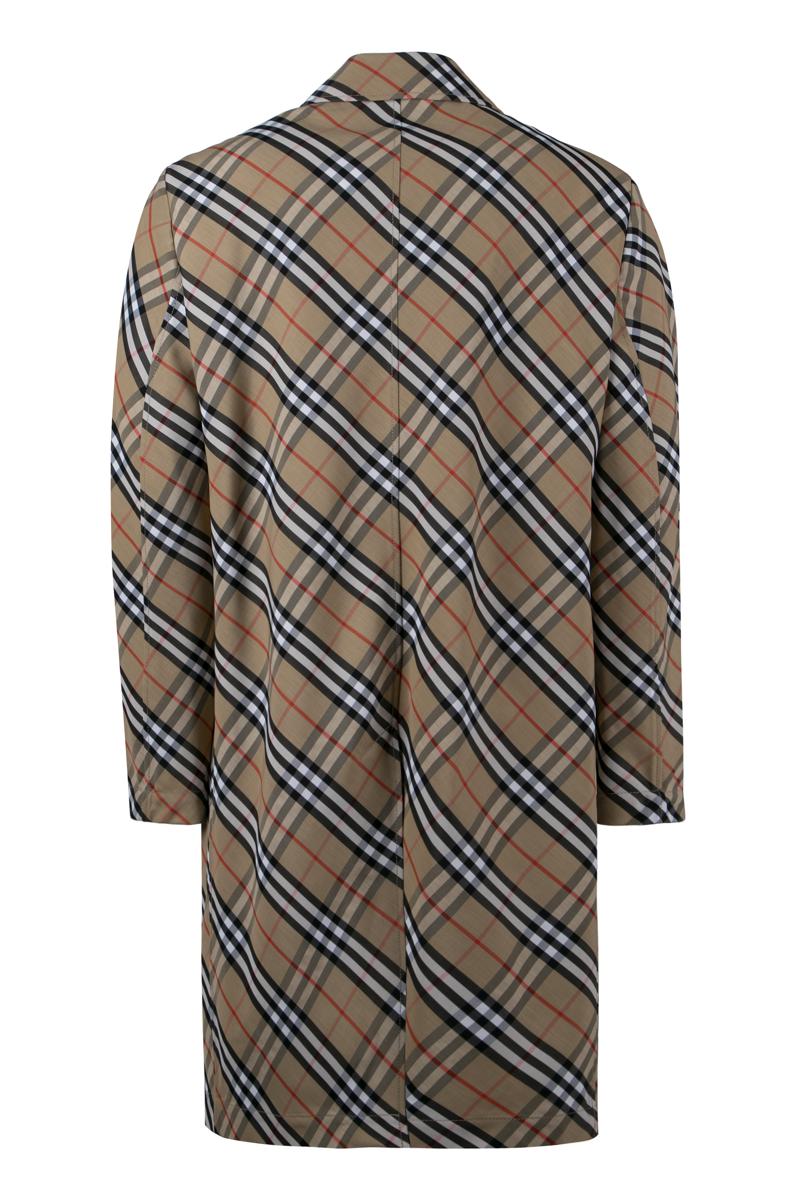 Burberry Checked Car Coat