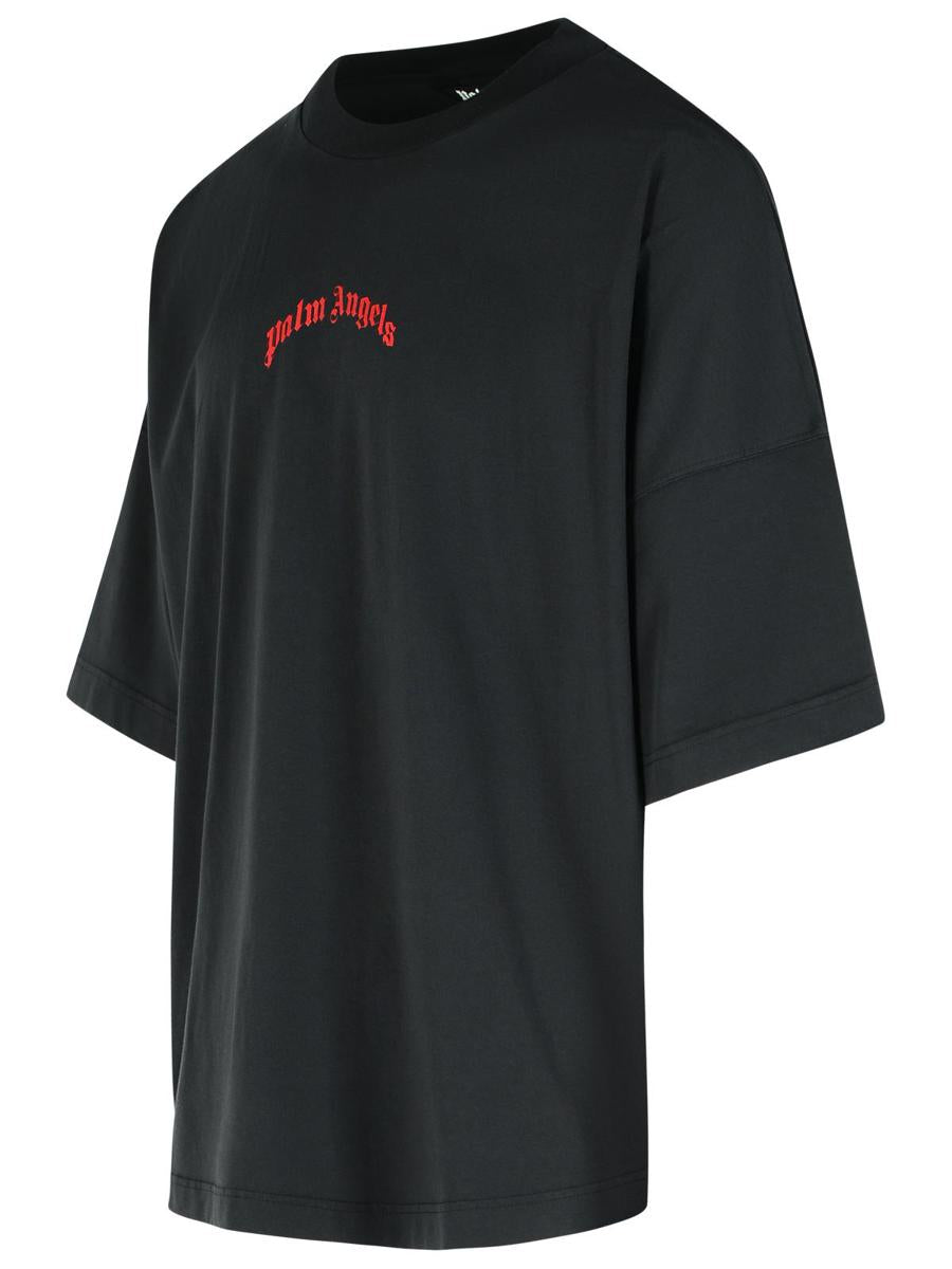 Palm Angels Black Cotton T-Shirt