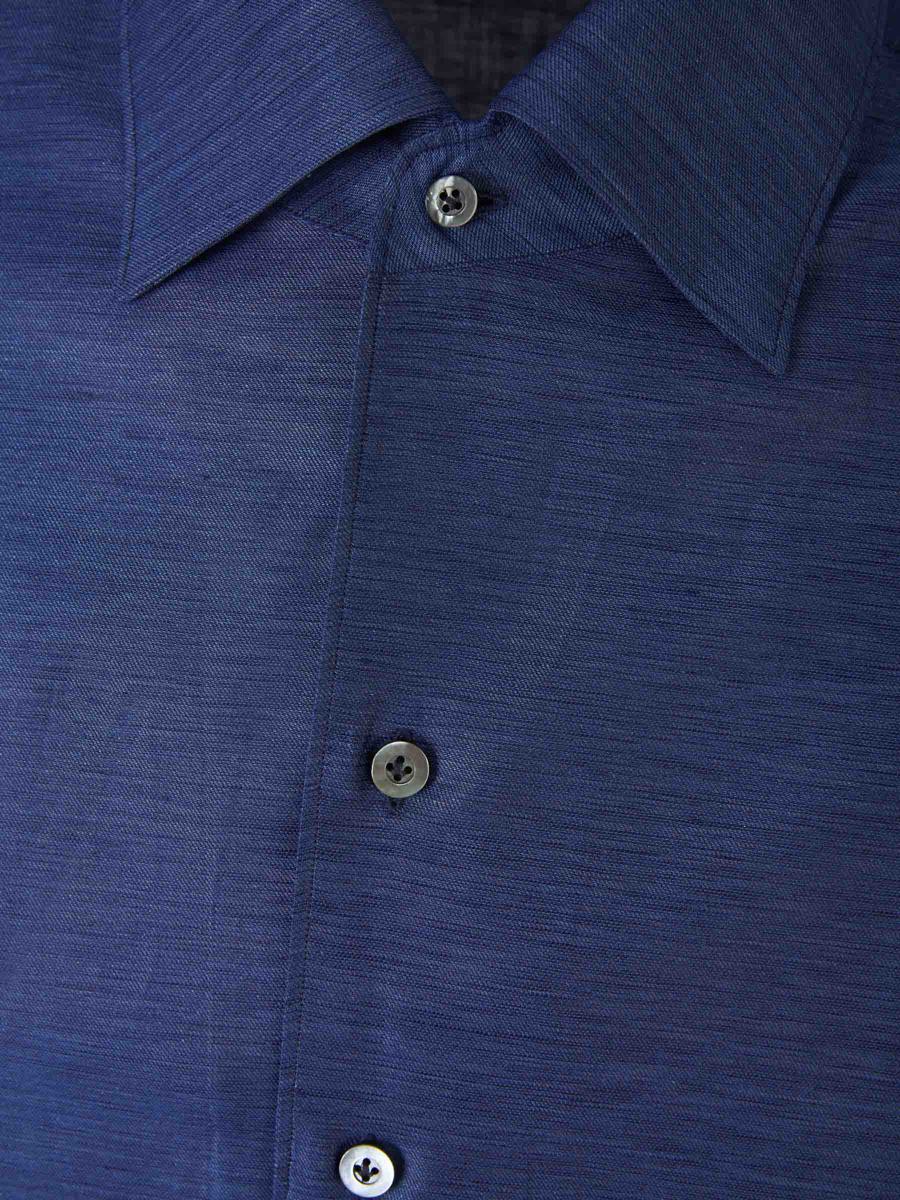 Fray Fil A Fil Linen Shirt