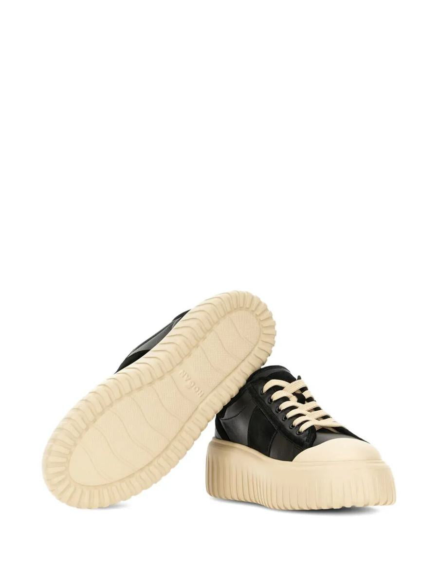 Hogan H-Stripes Nappa Leather And Suede Sneakers Shoes