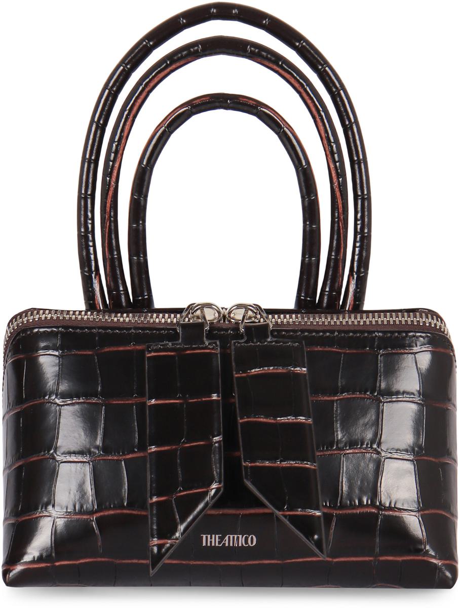 The Attico Mini Bag Friday In Printed Leather