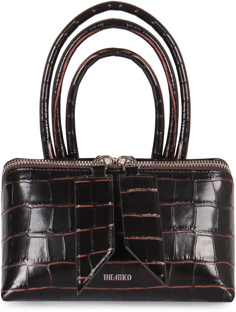 The Attico Mini Bag Friday In Printed Leather