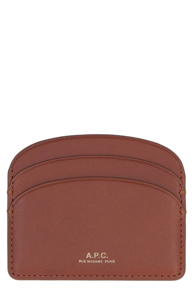 A.P.C. Logo Detail Leather Card Holder
