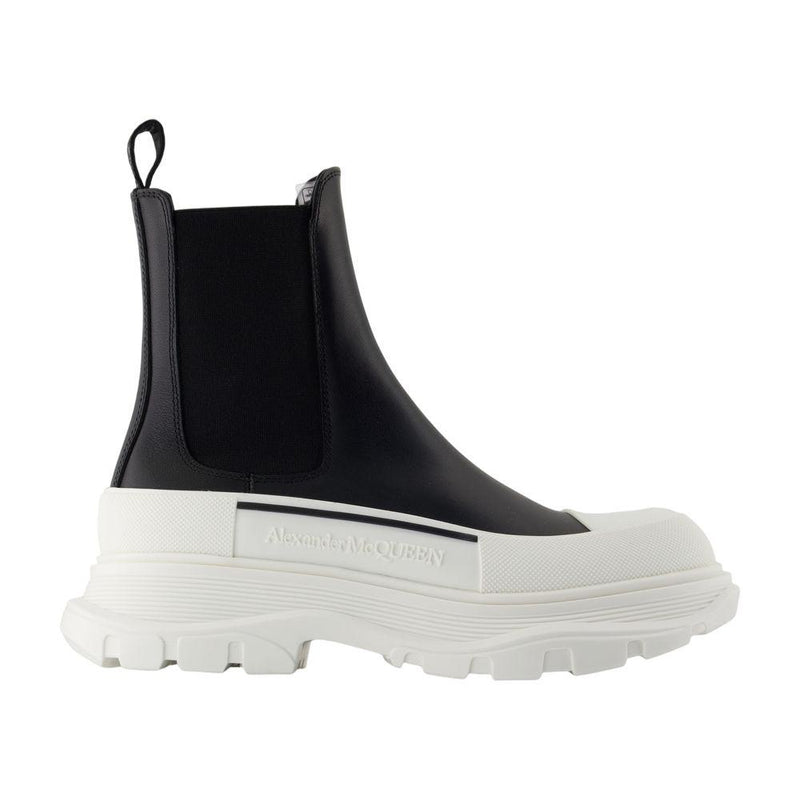 Alexander McQueen High Rubber Ankle Boots