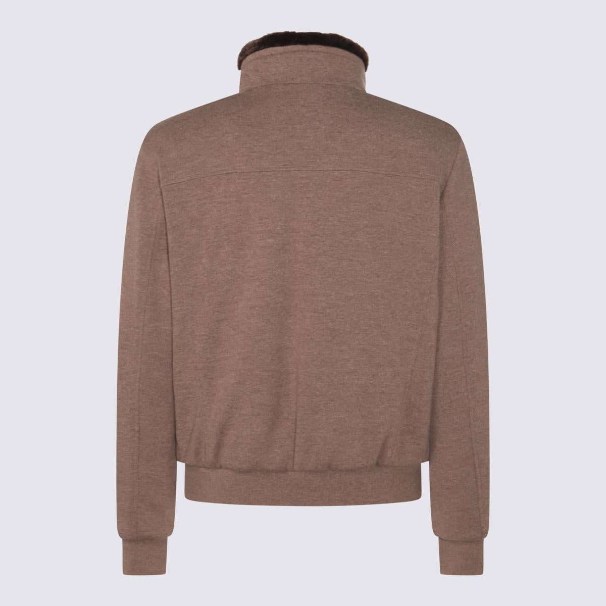 Moorer Brown Wool Bellati Casual Jacket