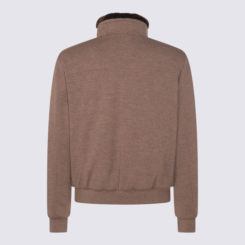 Moorer Brown Wool Bellati Casual Jacket