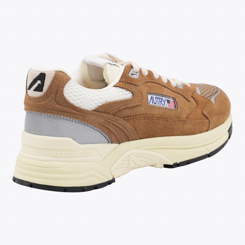 Autry Brown Leather Hyperway Sneakers