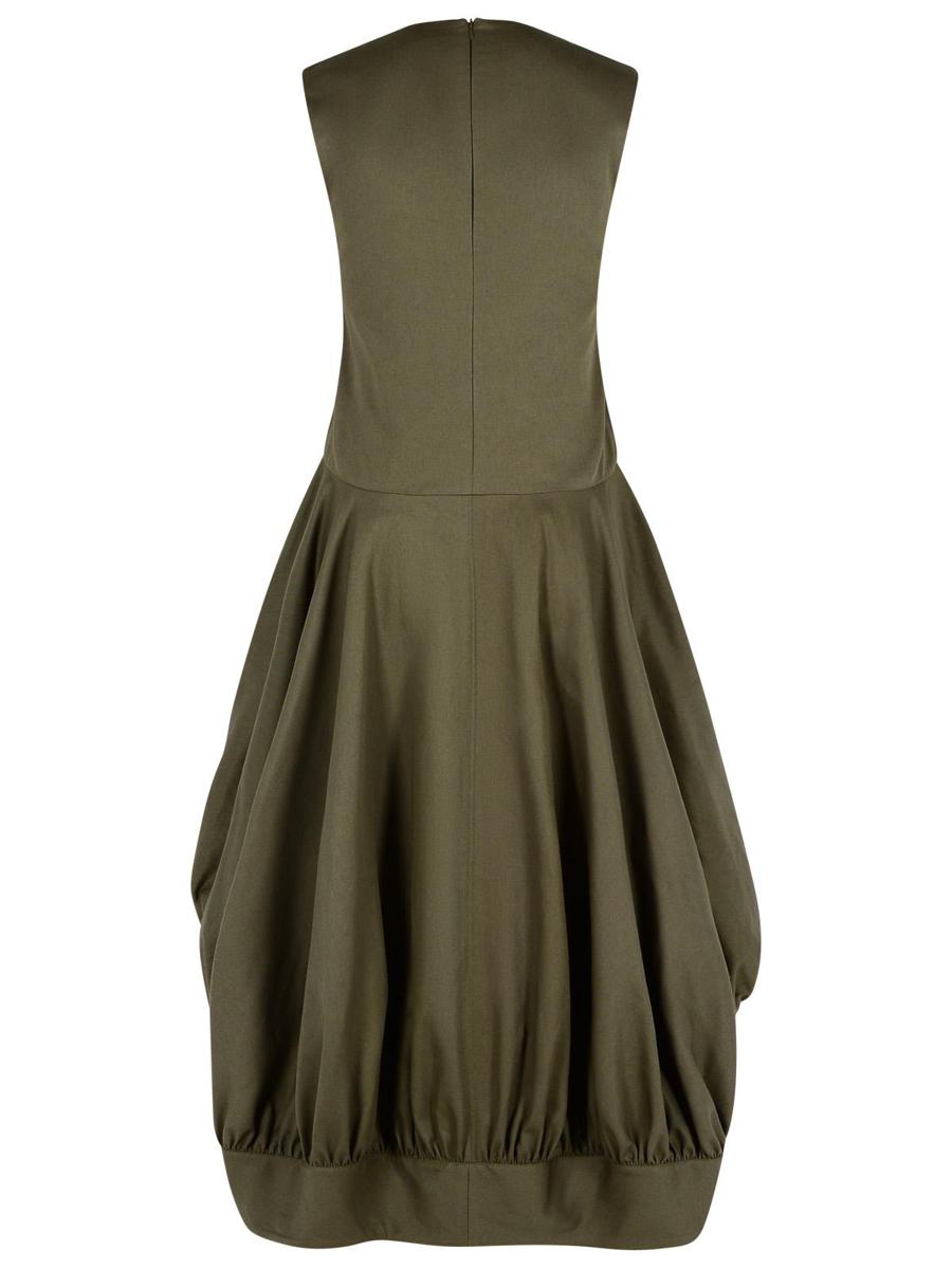 JW Anderson 'Baloon' Green Cotton Dress