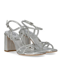 Ash Lola Bis Silver Heeled Sandal