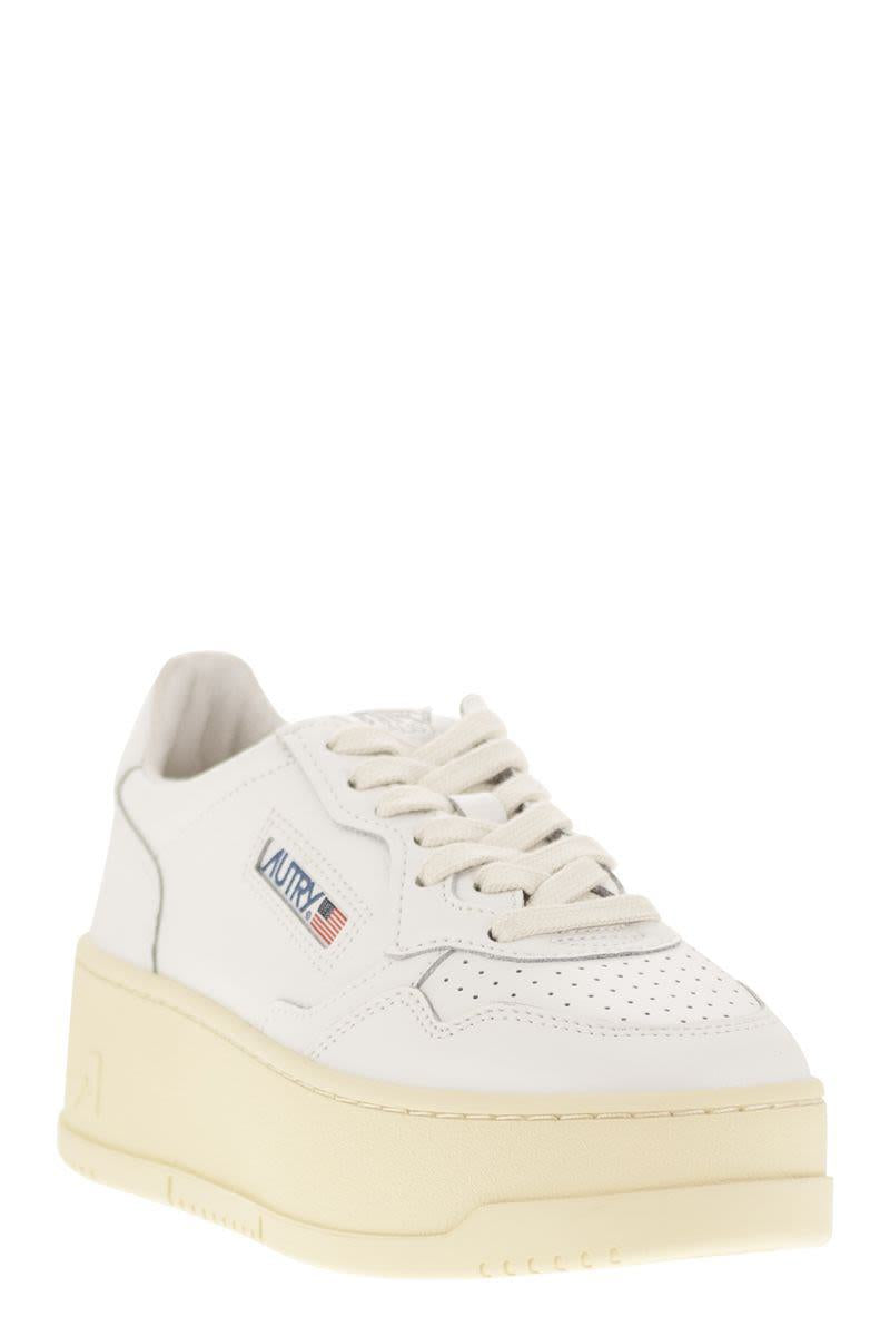 Autry Medalist Platform - Leather Trainers