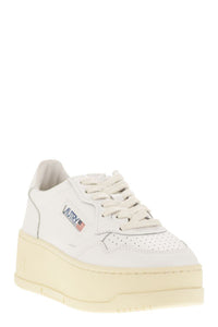 Autry Medalist Platform - Leather Trainers