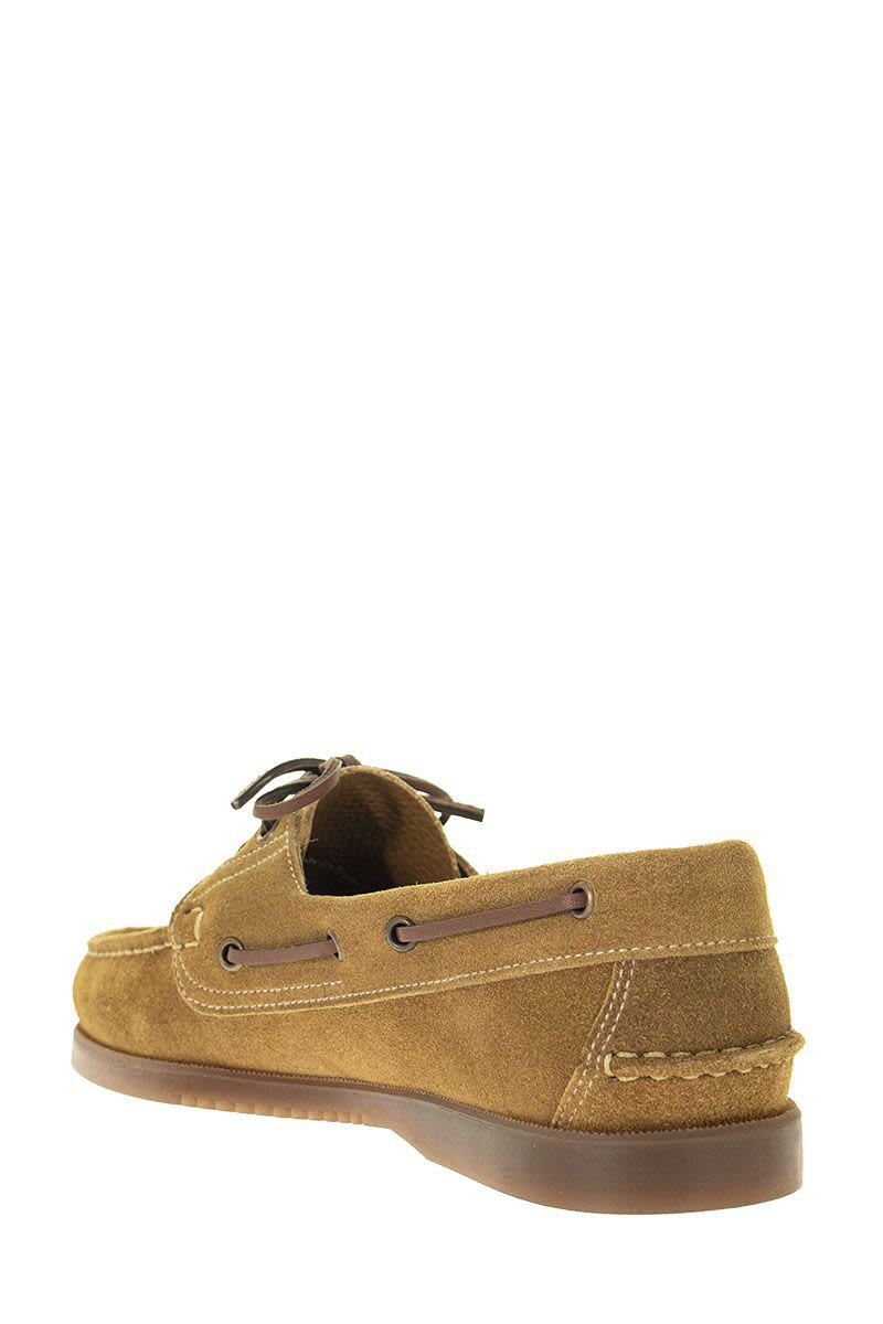 Paraboot Barth - Suede Boat Shoes