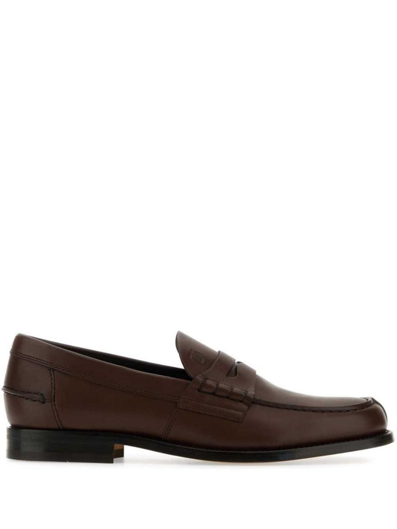 Tod'S Leather Classic Loafer Shoes