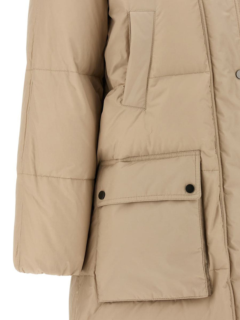 Brunello Cucinelli 'Shiny Zipper Pull' Down Jacket