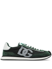Dolce & Gabbana Suede And Mesh Dg Cushion Sneakers Shoes