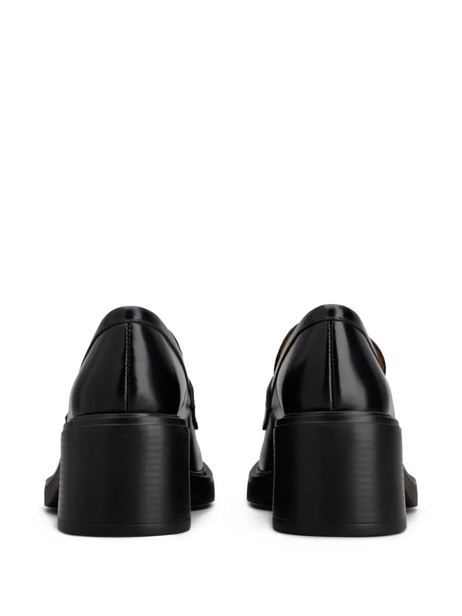 Tod'S Leather Heeled Penny Loafers Shoes