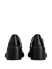 Tod'S Leather Heeled Penny Loafers Shoes