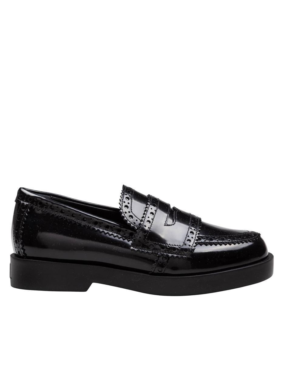 Agl Leather Loafer With Vamp