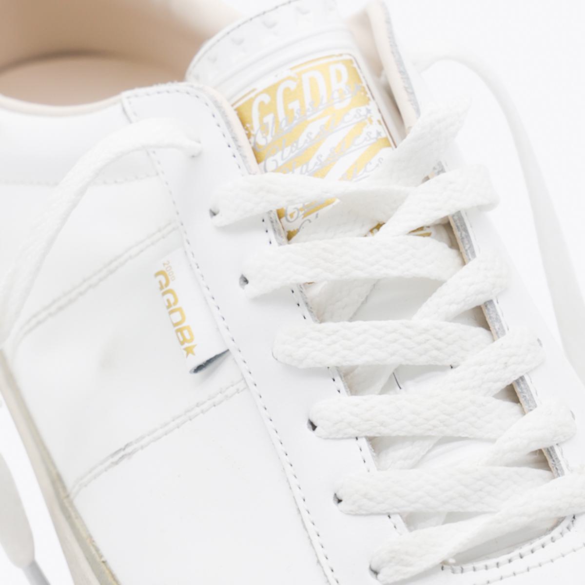 Golden Goose White And Black Leather Soul-Star Sneakers