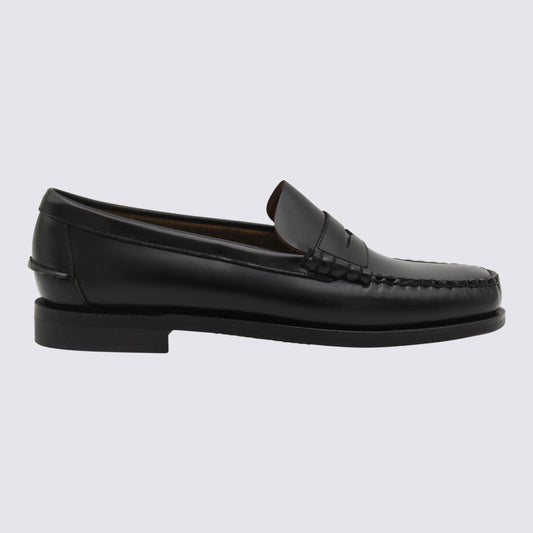 Sebago Black Leather Loafers