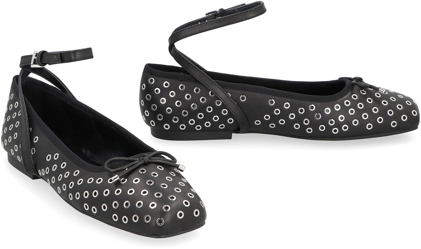 Michael Kors Collette Flex Leather Ballet Flats