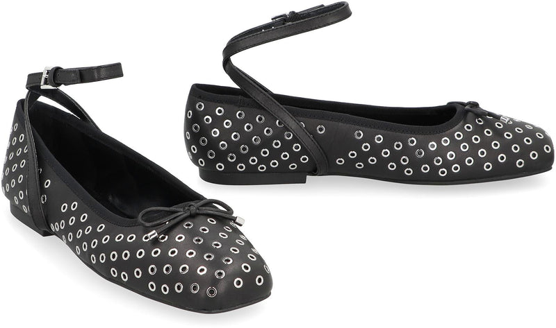 Michael Kors Collette Flex Leather Ballet Flats