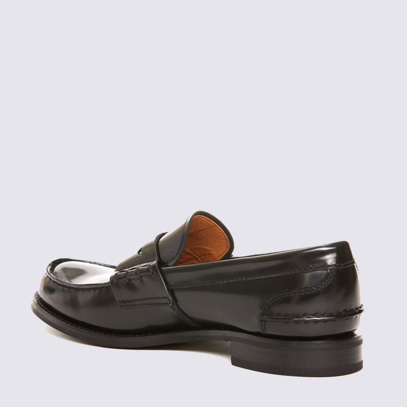 Church'S Black Leather Pembrey W5 Loafers
