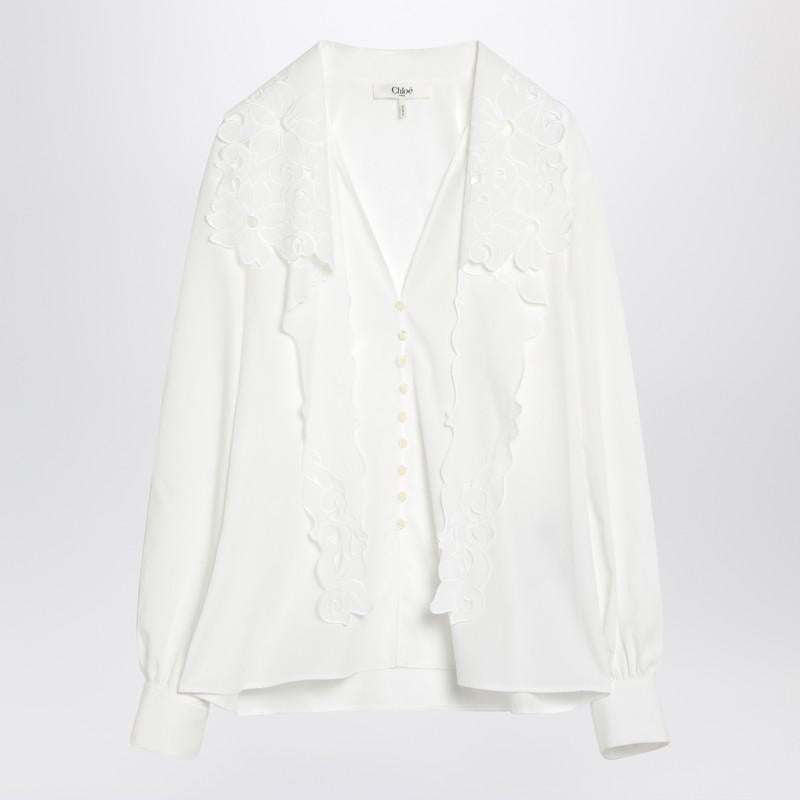 Chloé Shirt With Embroidered Bow Tie