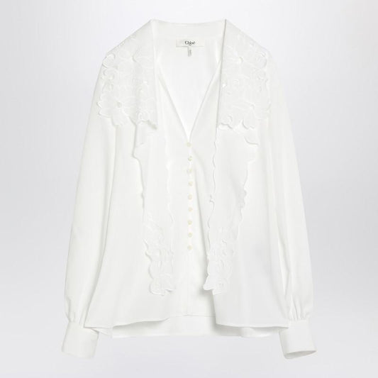 Chloé Shirt With Embroidered Bow Tie