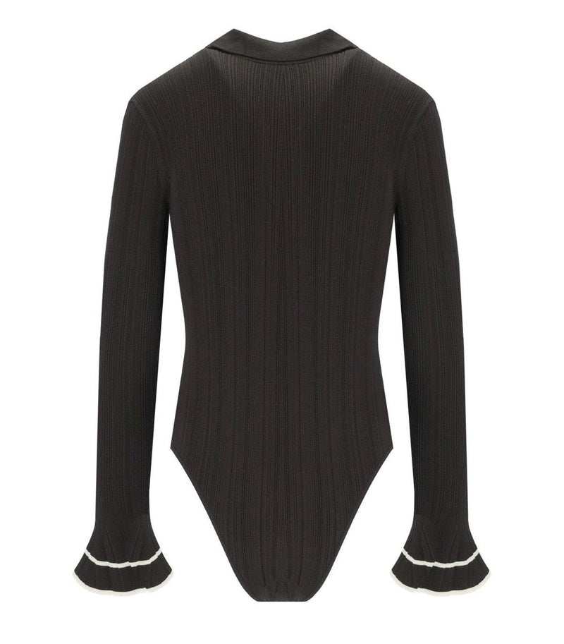 Twinset Chocolate Polo-Bodysuit