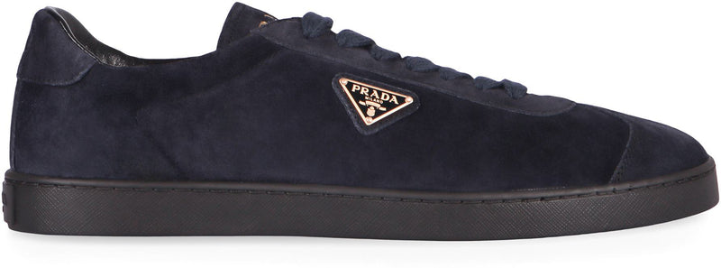 Prada Suede Low-Top Sneakers