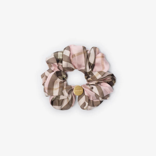 Burberry Silk Scrunchie With Check